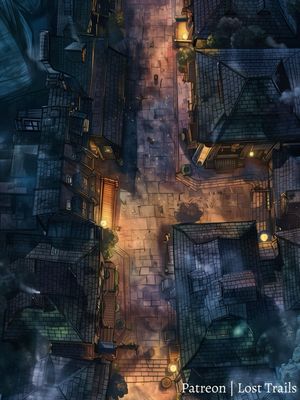 Carte 1528, carte de JDR — battlemap pour Roll20 et Foundry VTT