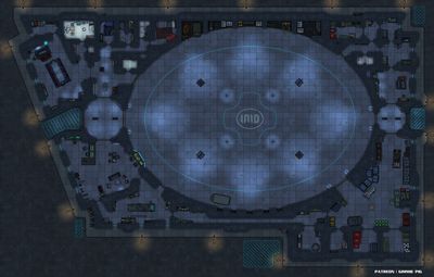 Carte 1553, carte de JDR — battlemap pour Roll20 et Foundry VTT