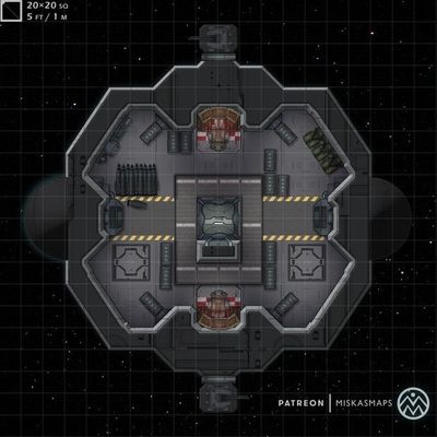 Carte 1591, carte de JDR — battlemap pour Roll20 et Foundry VTT