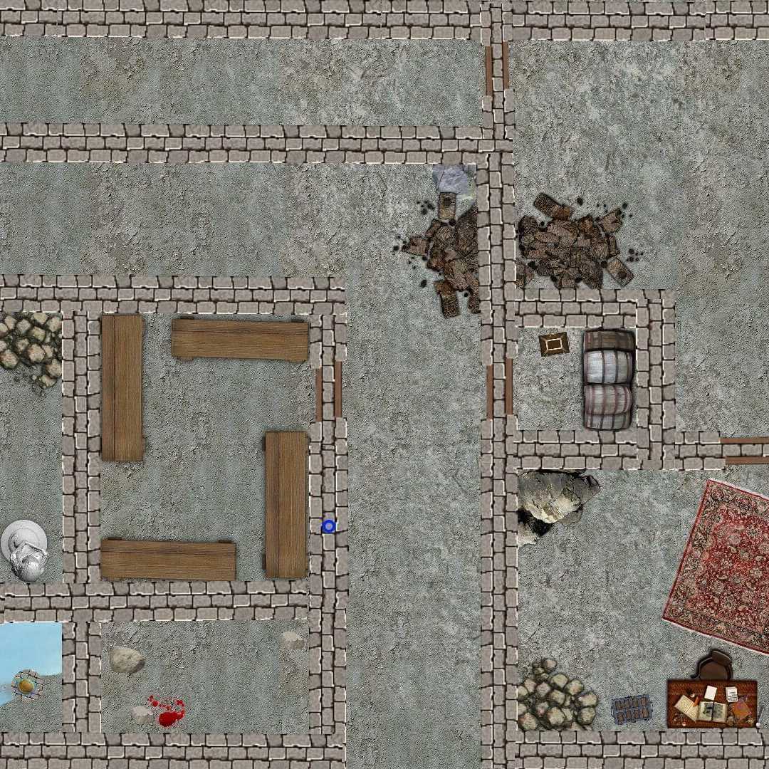 Carte 16, carte de JDR — battlemap pour Roll20 et Foundry VTT