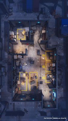 Carte 1629, carte de JDR — battlemap pour Roll20 et Foundry VTT