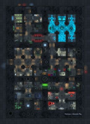 Carte 1692, carte de JDR — battlemap pour Roll20 et Foundry VTT