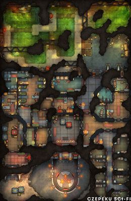 Carte 1693, carte de JDR — battlemap pour Roll20 et Foundry VTT