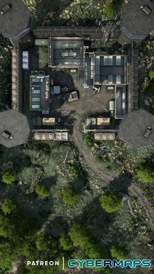 Carte 1732, carte de JDR — battlemap pour Roll20 et Foundry VTT