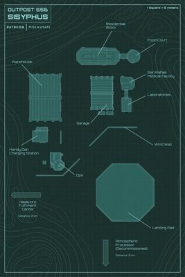 Carte 1733, carte de JDR — battlemap pour Roll20 et Foundry VTT
