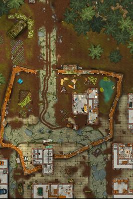 Carte 1779, carte de JDR — battlemap pour Roll20 et Foundry VTT