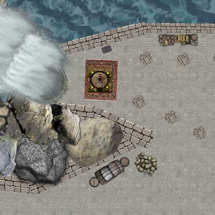 Carte 18, carte de JDR — battlemap pour Roll20 et Foundry VTT