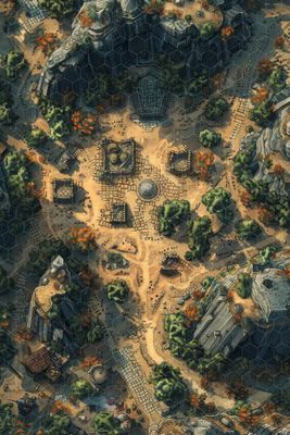 Carte 1800, carte de JDR — battlemap pour Roll20 et Foundry VTT