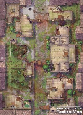 Carte 1801, carte de JDR — battlemap pour Roll20 et Foundry VTT
