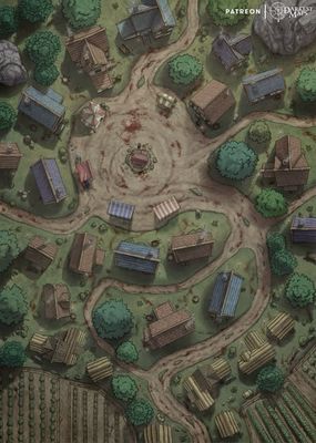 Carte 1810, carte de JDR — battlemap pour Roll20 et Foundry VTT