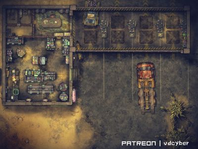 Carte 1825, carte de JDR — battlemap pour Roll20 et Foundry VTT