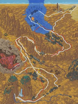 Carte 1836, carte de JDR — battlemap pour Roll20 et Foundry VTT