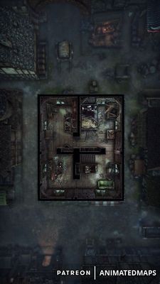 Carte 1861, carte de JDR — battlemap pour Roll20 et Foundry VTT