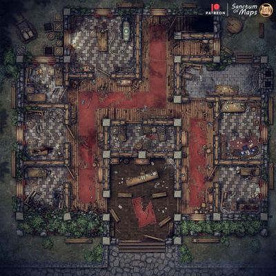 Carte 1878, carte de JDR — battlemap pour Roll20 et Foundry VTT