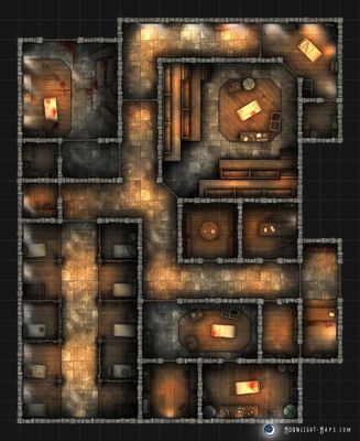 Carte 1885, carte de JDR — battlemap pour Roll20 et Foundry VTT