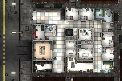 Carte 1889, carte de JDR — battlemap pour Roll20 et Foundry VTT