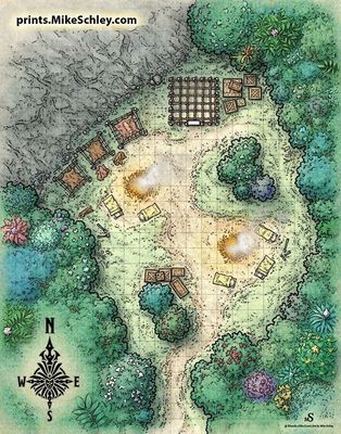 Carte 1922, carte de JDR — battlemap pour Roll20 et Foundry VTT