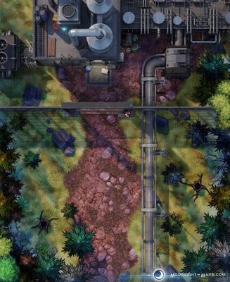 Carte 1943, carte de JDR — battlemap pour Roll20 et Foundry VTT