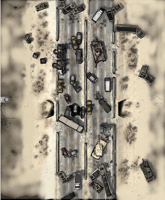 Carte 1954, carte de JDR — battlemap pour Roll20 et Foundry VTT