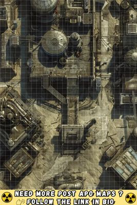 Carte 1961, carte de JDR — battlemap pour Roll20 et Foundry VTT