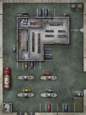 Carte 1969, carte de JDR — battlemap pour Roll20 et Foundry VTT
