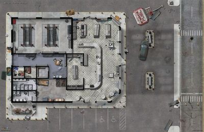 Carte 1971, carte de JDR — battlemap pour Roll20 et Foundry VTT