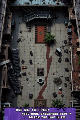 Carte 1982, carte de JDR — battlemap pour Roll20 et Foundry VTT