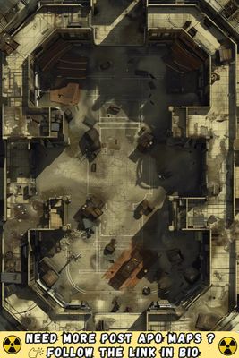 Carte 1984, carte de JDR — battlemap pour Roll20 et Foundry VTT