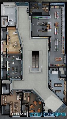 Carte 1994, carte de JDR — battlemap pour Roll20 et Foundry VTT