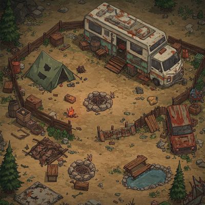 Carte 2082, carte de JDR — battlemap pour Roll20 et Foundry VTT