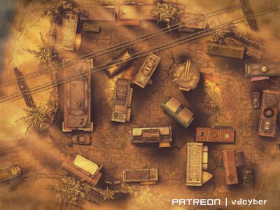 Carte 2083, carte de JDR — battlemap pour Roll20 et Foundry VTT