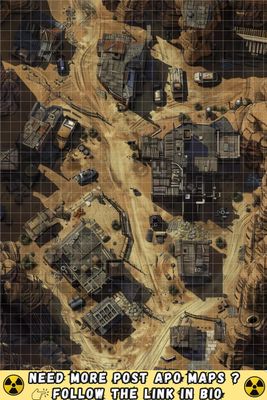 Carte 2084, carte de JDR — battlemap pour Roll20 et Foundry VTT