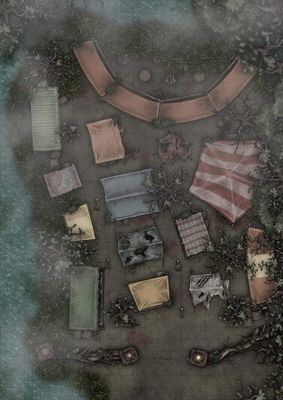 Carte 2087, carte de JDR — battlemap pour Roll20 et Foundry VTT