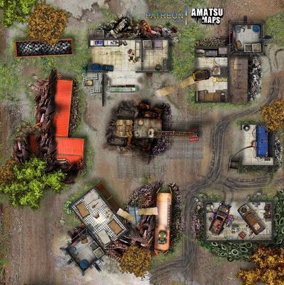 Carte 2088, carte de JDR — battlemap pour Roll20 et Foundry VTT