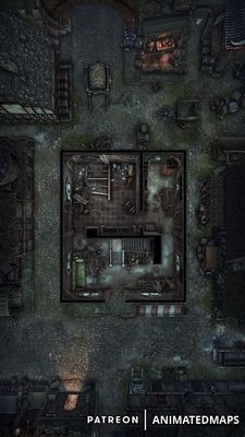 Carte 2093, carte de JDR — battlemap pour Roll20 et Foundry VTT