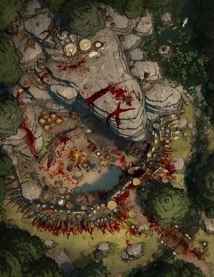 Carte 2197, carte de JDR — battlemap pour Roll20 et Foundry VTT