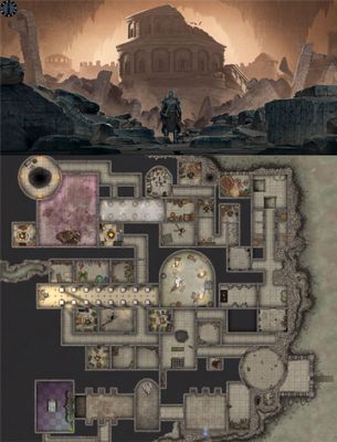 Carte 2200, carte de JDR — battlemap pour Roll20 et Foundry VTT
