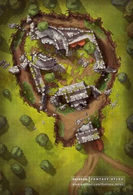 Carte 2224, carte de JDR — battlemap pour Roll20 et Foundry VTT