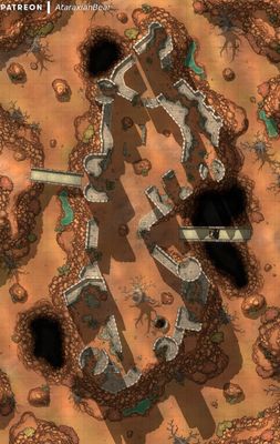 Carte 2228, carte de JDR — battlemap pour Roll20 et Foundry VTT