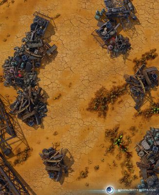 Carte 2235, carte de JDR — battlemap pour Roll20 et Foundry VTT