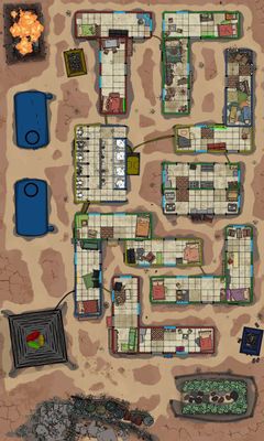Carte 2252, carte de JDR — battlemap pour Roll20 et Foundry VTT