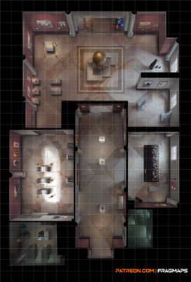 Carte 2282, carte de JDR — battlemap pour Roll20 et Foundry VTT