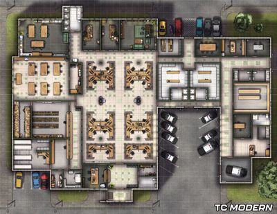 Carte 2310, carte de JDR — battlemap pour Roll20 et Foundry VTT