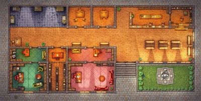Carte 2331, carte de JDR — battlemap pour Roll20 et Foundry VTT