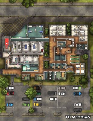 Carte 2335, carte de JDR — battlemap pour Roll20 et Foundry VTT