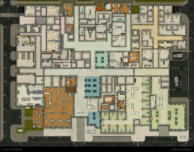 Carte 2336, carte de JDR — battlemap pour Roll20 et Foundry VTT