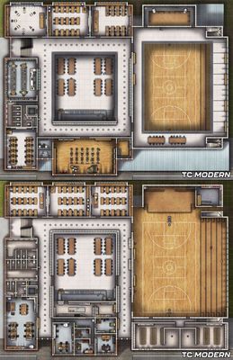 Carte 2434, carte de JDR — battlemap pour Roll20 et Foundry VTT