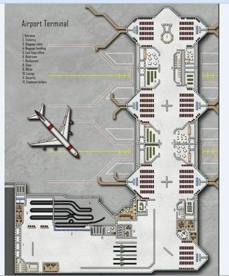 Carte 2460, carte de JDR — battlemap pour Roll20 et Foundry VTT