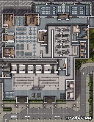 Carte 2473, carte de JDR — battlemap pour Roll20 et Foundry VTT