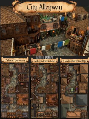 Carte 2541, carte de JDR — battlemap pour Roll20 et Foundry VTT